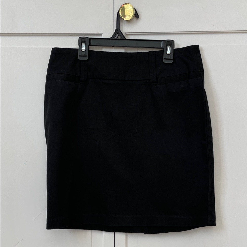 Studio Y Black Pencil Skirt Size 5/6 Tailored Mini Office Business Wear